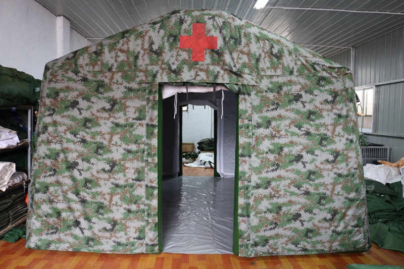 Inflatable fire tent