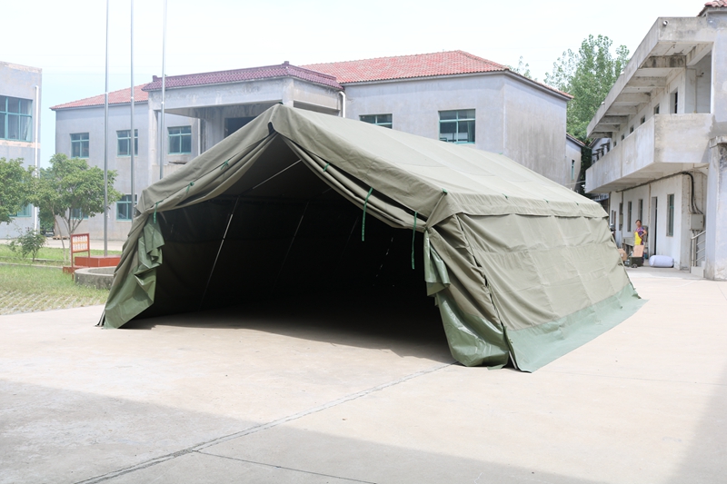 African inclined pole tent
